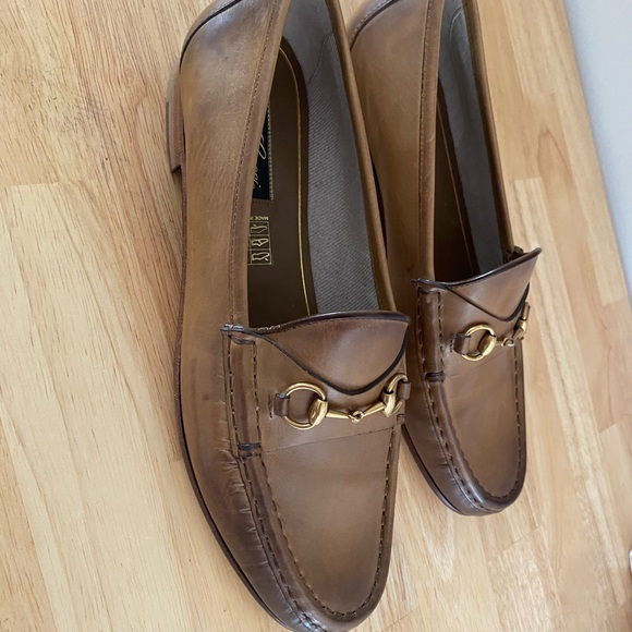 Gucci Horse Bit Loafer Dress Shoes 40.5 brown/tan leather! Excellent condition - Picture 6 of 8